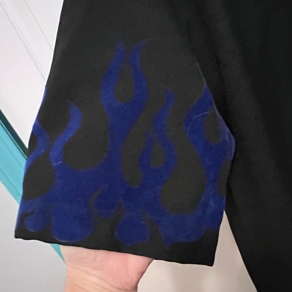 Men’s NEW w/o tags Red Light Black Bowling Shirt - Picture 2 of 4